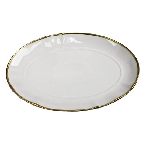 Simply Elegant Gold Oval Platter