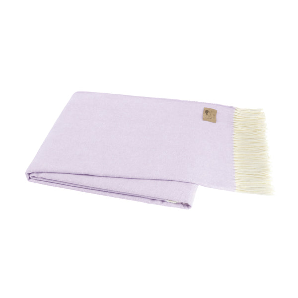 Lilac Italian Herringbone Throw