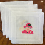 Colorful Queen Elizabeth Cocktail Napkins