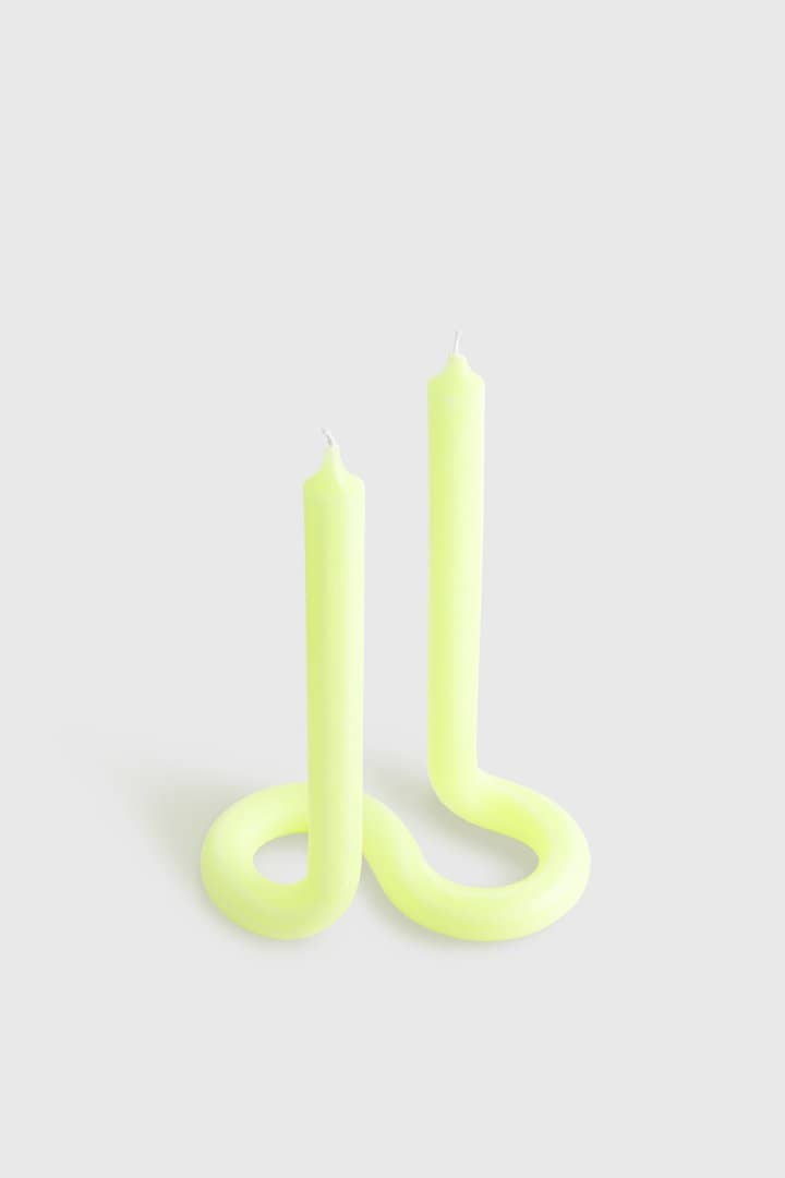 Twist Yellow Candle