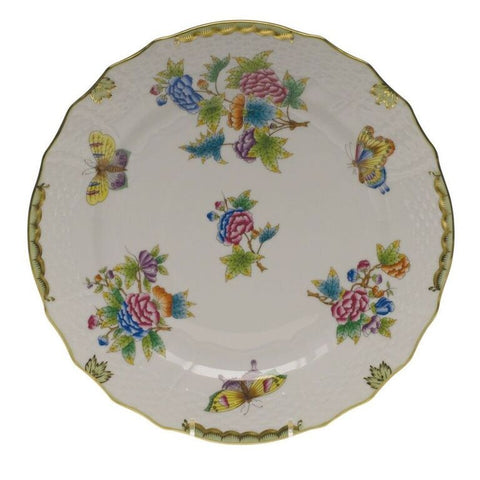 Queen Victoria Green Service Plate