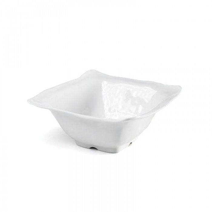 White Ruffle Square Dip Bowl