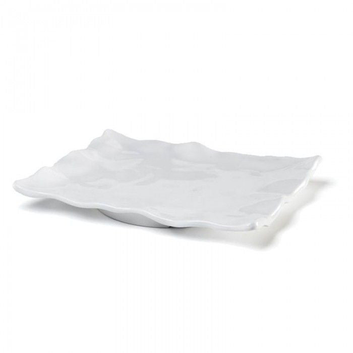 White Ruffle Rectangle Large Platter