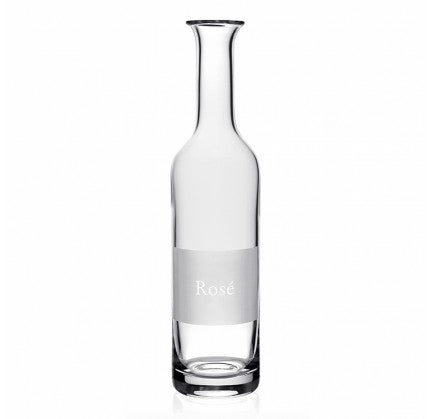 Wine Carafe Labeled Rose`