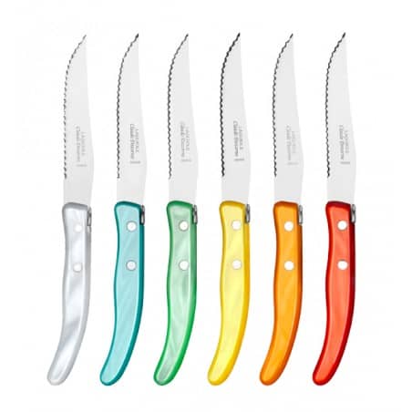 Berlingot Rainbow Steak Knives - Set Of 6